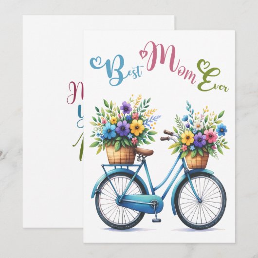 Beste moeder ooit, mama je bent de beste Moederdag Feestdagenkaart (Voorkant / Achterkant)