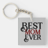 beste moeder ooit, mammie mama, gewoon cadeau sleutelhanger (voorkant)