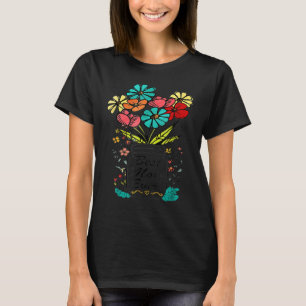 Beste moeder ooit met bloem voor vrouwen moeder t-shirt