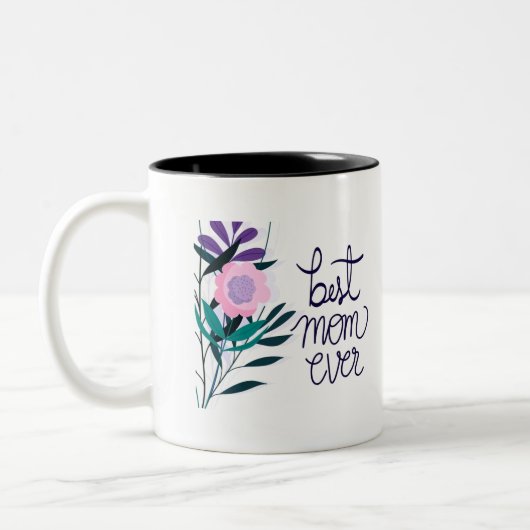 Beste moeder ooit met Flower Tone Mok (Links)