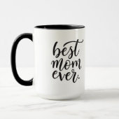 "Beste moeder ooit" met foto van moeder, Moederdag Mok (Links)