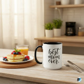 "Beste moeder ooit" met foto van moeder, Moederdag Mok