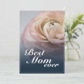 Beste moeder ooit met grote roze roos (Staand voorkant)