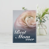 Beste moeder ooit met grote roze roos (Staand voorkant)