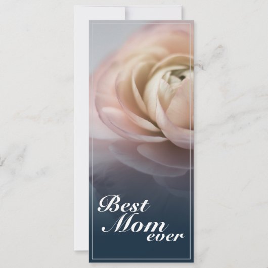 Beste moeder ooit met grote roze roos (Voorkant)