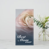 Beste moeder ooit met grote roze roos (Staand voorkant)