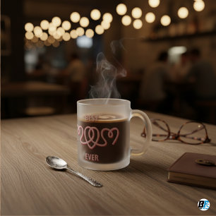 "Beste moeder ooit met moderne foto Moederdag cade Matglas Koffiemok