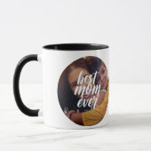 "Beste moeder ooit met moderne foto Moederdag cade Mok (Links)