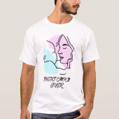 Beste moeder ooit Minimalistische Line Art Moederd T-shirt (Voorkant)