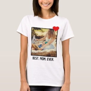 Beste moeder ooit Modern aangepaste Moederdag fo T-shirt