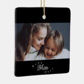 Beste moeder ooit modern eenvoudig keramisch ornament (Rechts)