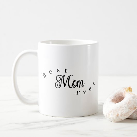 Beste Moeder Ooit Modern Eenvoudig Koffiemok (Met donut)