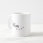 Beste Moeder Ooit Modern Eenvoudig Koffiemok (Voorkant links)