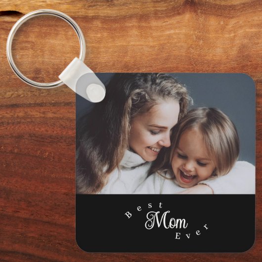 Beste Moeder Ooit Modern Eenvoudig Sleutelhanger (Voorkant)