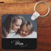 Beste Moeder Ooit Modern Eenvoudig Sleutelhanger (Achterkant)