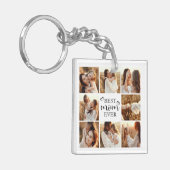 Beste Moeder Ooit Modern Fotocollage Aangepast Cad Sleutelhanger (Voorkant Links)