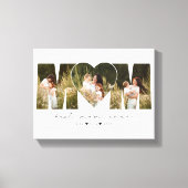 Beste moeder ooit modern fotocollage cadeau voor m canvas afdruk (Voorkant)