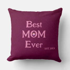 beste moeder ooit modern retro solide moederdag kussen