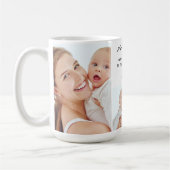 Beste moeder ooit modern script 3 foto koffiemok (Links)