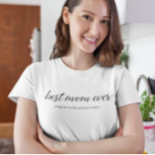 Beste moeder ooit Modern Script Gepersonaliseerd T-shirt