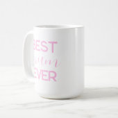 Beste moeder ooit modern script Moederdag cadeau Koffiemok (Voorkant links)