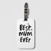 Beste moeder ooit Modern Simple Moederdag Bagagelabel (Voorkant (verticaal))