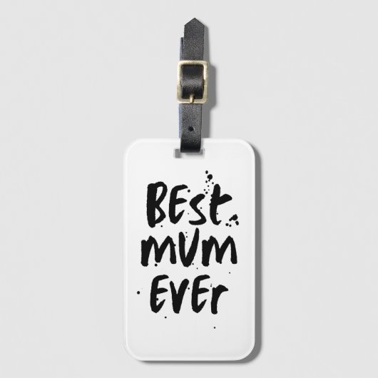 Beste moeder ooit Modern Simple Moederdag Bagagelabel (Voorkant (verticaal))