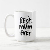 Beste moeder ooit Modern Simple Moederdag Koffiemok (Links)