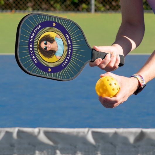 Beste moeder ooit moderne elegante personaliseren pickleball paddle (Insitu)
