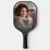 Beste moeder ooit moderne foto aangepaste moederda pickleball paddle (Voorkant)