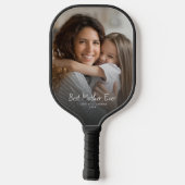 Beste moeder ooit moderne foto aangepaste moederda pickleball paddle (Achterkant)