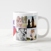 Beste moeder ooit moderne foto moederdag cadeau grote koffiekop (Rechts)