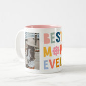 Beste moeder ooit moderne foto-Moederdag Mok (Voorkant links)