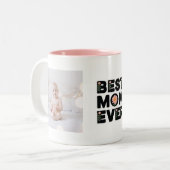 Beste moeder ooit moderne foto-Moederdag Mok (Voorkant links)