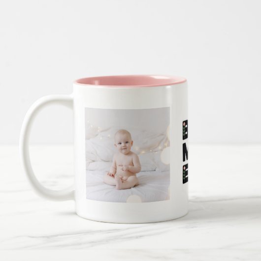 Beste moeder ooit moderne foto-Moederdag Mok (Links)