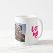 Beste moeder ooit moderne roze foto Moederdag Koffiemok (Voorkant rechts)