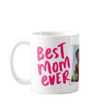 Beste moeder ooit moderne roze foto Moederdag