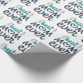 Beste moeder ooit moderne typografie cadeaupapier (Hoek)