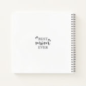 Beste moeder ooit Moderne typografie Fotocollage G Notitieboek (Achterkant)