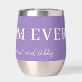 Beste moeder ooit moderne typografie hart lavendel (Achterkant)