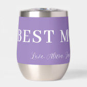 Beste moeder ooit moderne typografie hart lavendel (Voorkant)