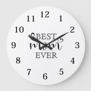 Beste moeder ooit moderne typografie Keepsake Grote Klok