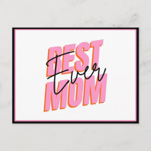 Beste moeder ooit moderne typografie Moederdag Chi Briefkaart