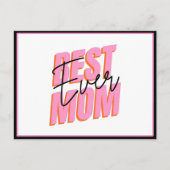 Beste moeder ooit moderne typografie Moederdag Chi Briefkaart (Voorkant)