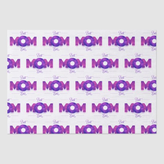 Beste Moeder ooit Moderne Typografie | MOEDERDAG Tissuepapier (Voorkant)