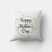 Beste moeder ooit moeder, aangepaste kinderen en b kussen (Achterkant)