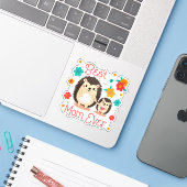 Beste moeder ooit moeder en Baby egel Sticker (Laptop met iPhone)