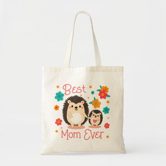 Beste moeder ooit moeder en Baby egel Tote Bag (Voorkant)