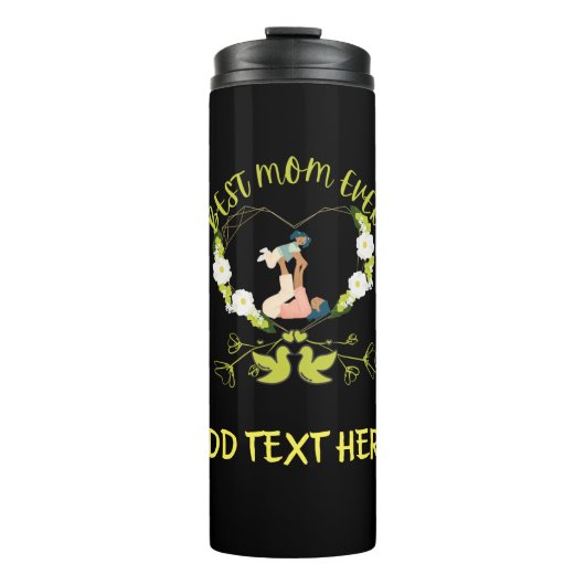 Beste moeder ooit moeder en dochter cadeau-ideeën thermosbeker (Voorkant)