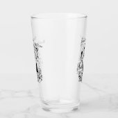 Beste moeder ooit Moeder en dochters Line Art Glas (Rechts)